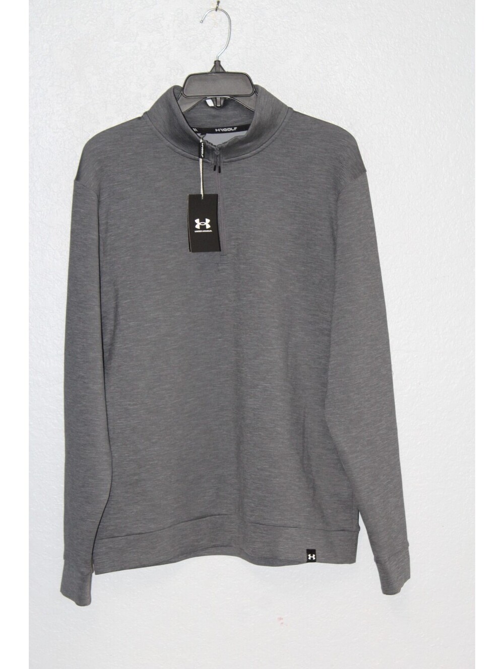 NEW Under Armour Drive Midlayer 1/4 Zip Jacket Gray Men LARGE NWT / UM1322